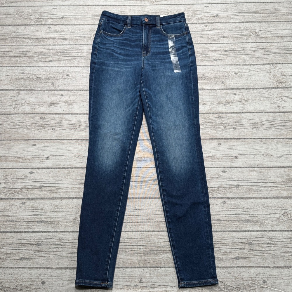NEW American Eagle Jegging Women's 4 Blue Curvy Super Hi-Rise Next Level Stretch
